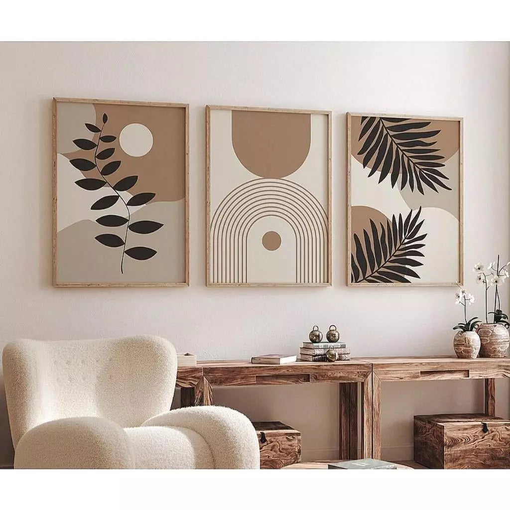 Quadro Decorativo 3 Peças Mosaico