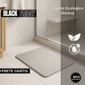 Tapete de Pedra Inpermeavel Antiderrapante para Banheiro