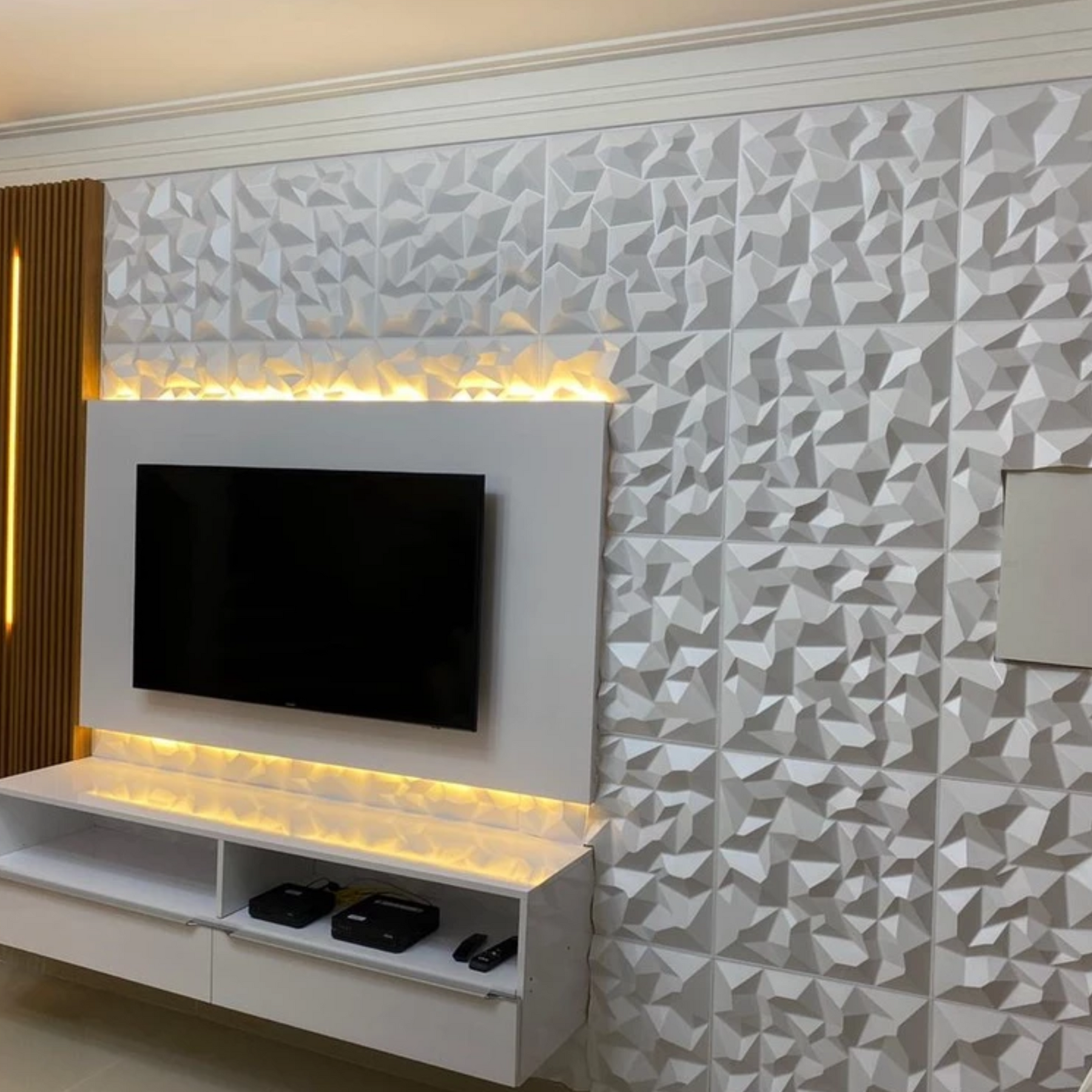 Revestimento Premium de Parede 3D – PVC