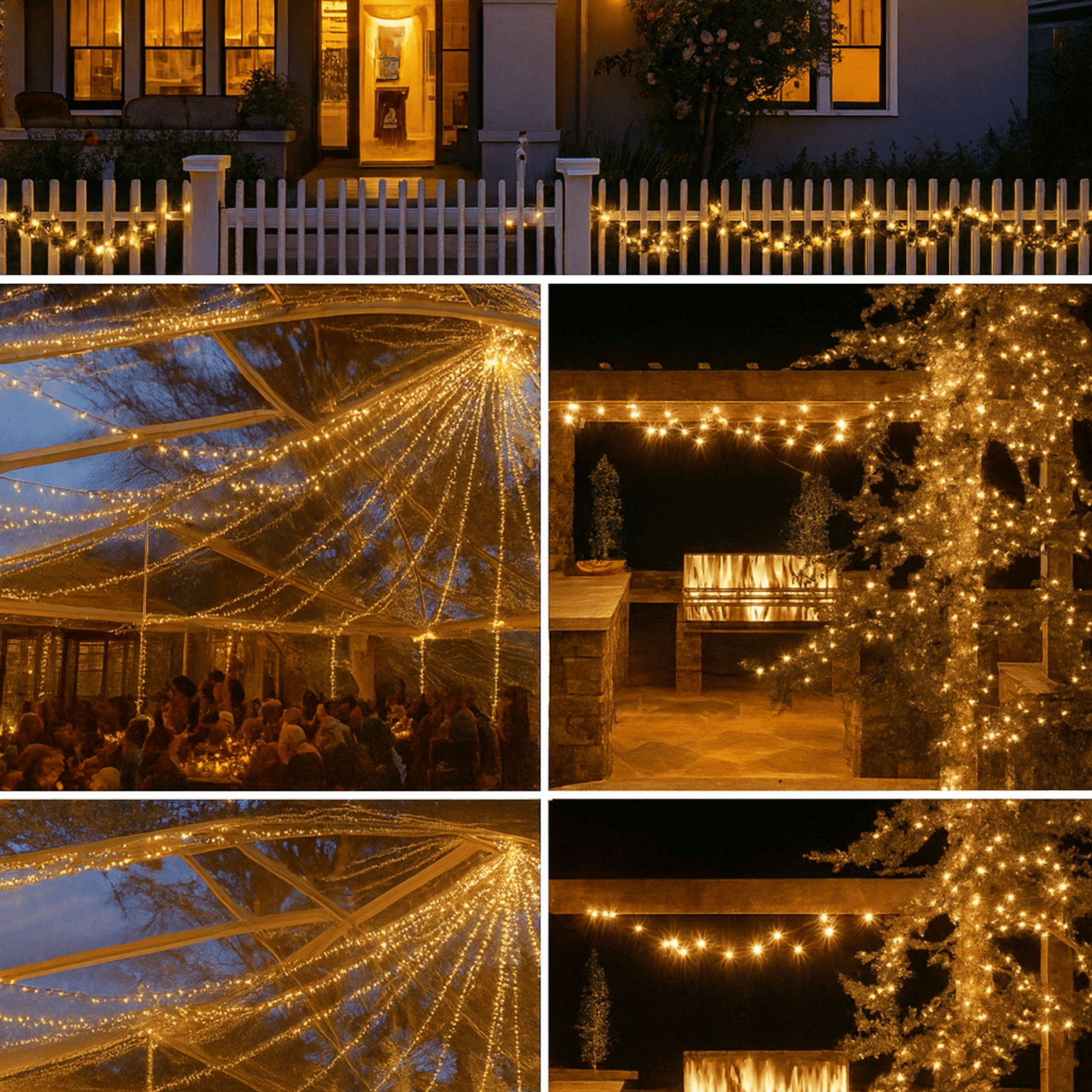 Luz de Natal Led LumiSolar™ – Pisca-Pisca Solar para Casa, Jardim e Árvores