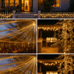 Luz de Natal Led LumiSolar™ – Pisca-Pisca Solar para Casa, Jardim e Árvores