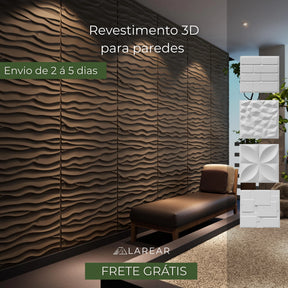 Revestimento Premium de Parede 3D – PVC
