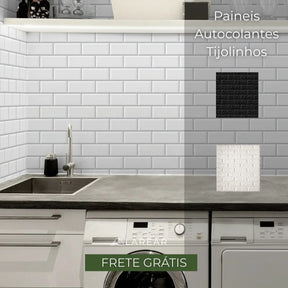 Placas 3D Tijolinho Adesivo Parede Autocolante