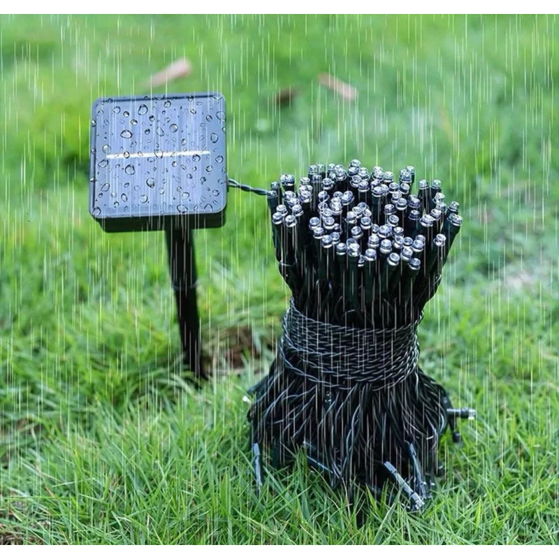 Luz de Natal Led LumiSolar™ – Pisca-Pisca Solar para Casa, Jardim e Árvores