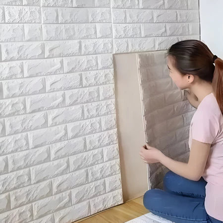 Placas 3D Tijolinho Adesivo Parede Autocolante