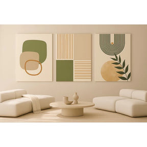 Quadro Decorativo 3 Peças Mosaico