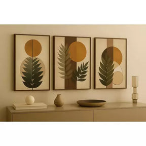 Quadro Decorativo 3 Peças Mosaico