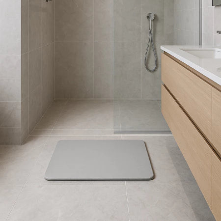 Tapete de Pedra Inpermeavel Antiderrapante para Banheiro